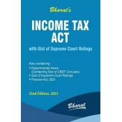 Bharat's Income Tax Act with Gist of Supreme Court Rulings by Ravi Puliani, Mahesh Puliani [Pocket Edn. 2021]